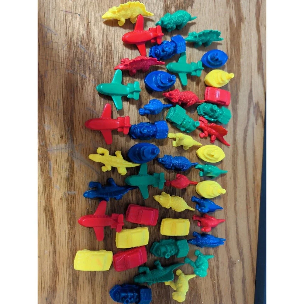 Learning Resources Mini Motors/Dino Counters Sorting Educational Colors Lot (44)
